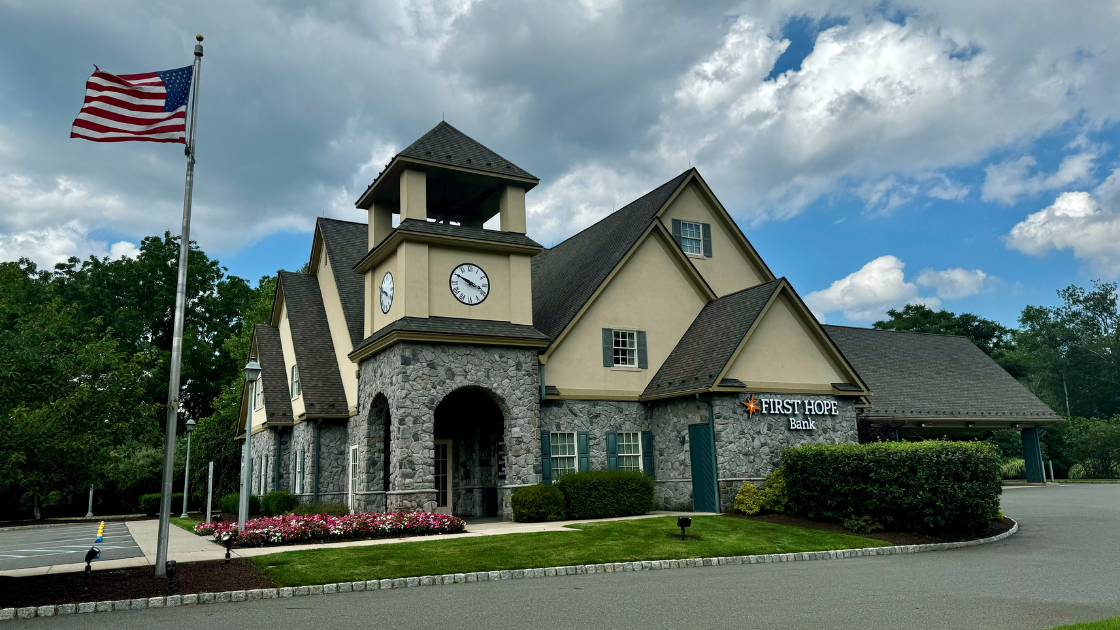 Exterior of First Hope Bank branch